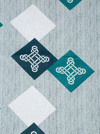 Myntra Elegant Homes Turquoise Geometric Pure Cotton 400 TC Set Cadar King 2.5m x 2.25m
