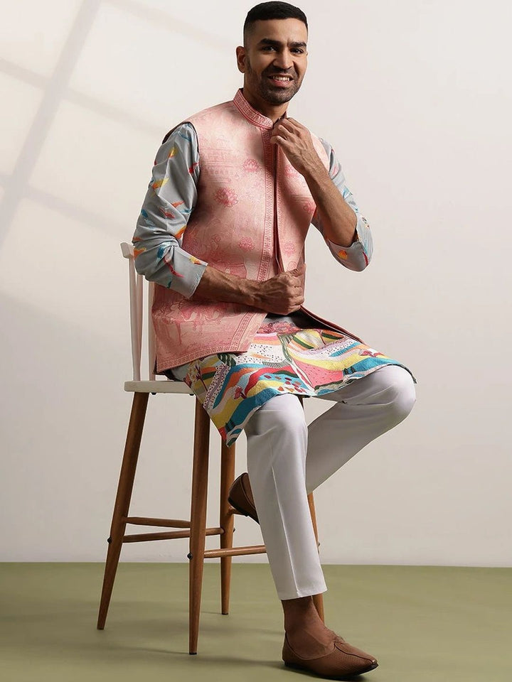 Jaket Nehru Bercetak SOJANYA PLUS