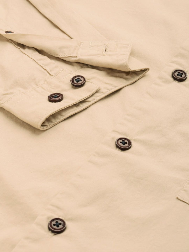 Mr Bowerbird Men Pure Cotton Tailored Fit Spread Collar Casual Shirt