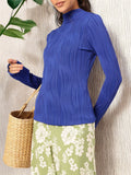 DressBerry Plisse Perfection Textured Fitted Top