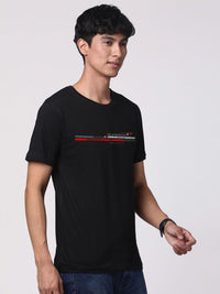 ADRO Men Graphic Printed Round Neck Cotton T-shirt