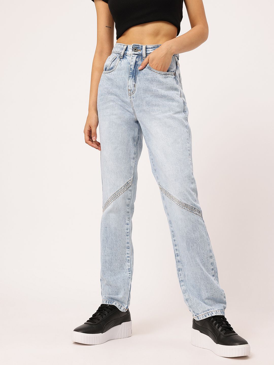 DressBerry Women Timeless Straight Fit Jeans