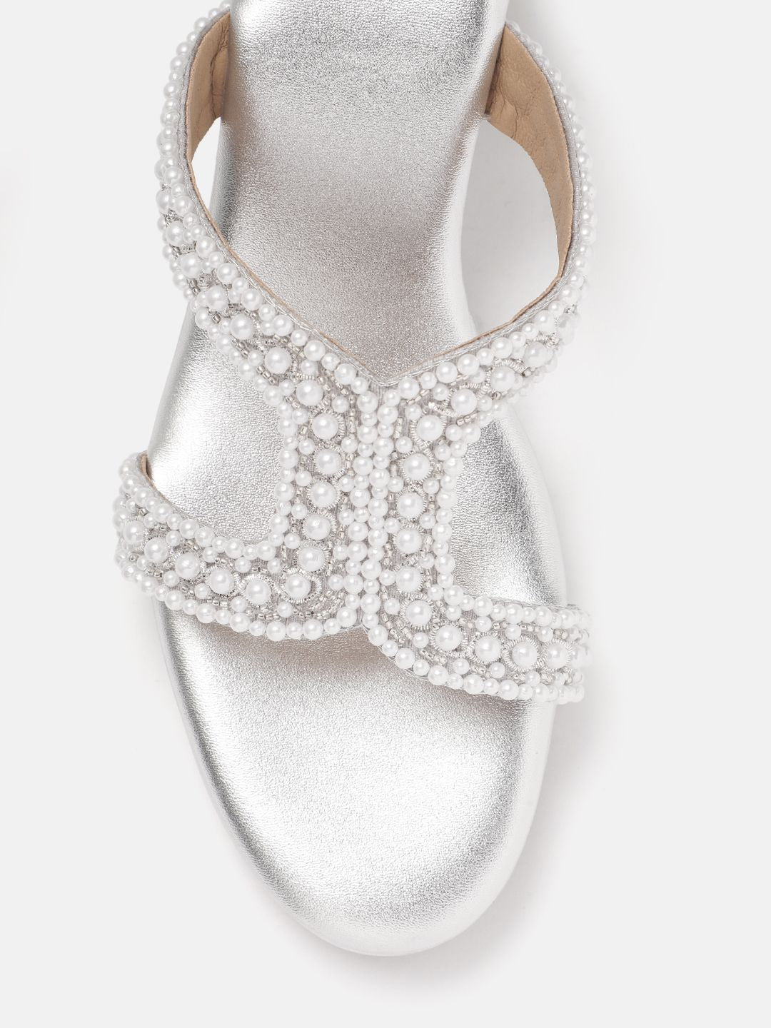 House of Pataudi Embellished Wedge Heels