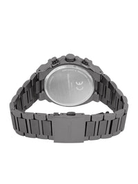 French Connection Men Patterned Dial & Stainless Steel Bracelet Style Straps Analogue Multi Function Watch