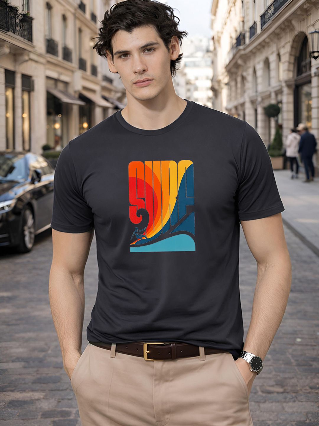 ADRO Men Printed T-shirt