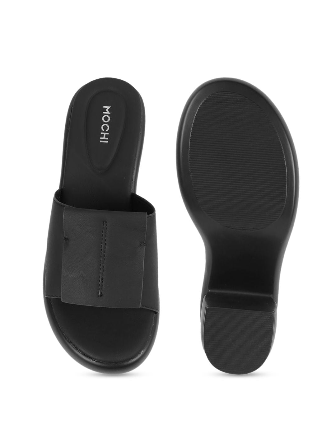 Mochi Textured Block Sandals
