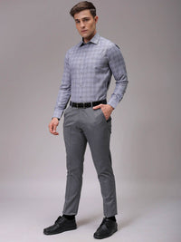 The Indian Garage Co. X Luxe Men Slim Fit Opaque Checked Formal Shirt
