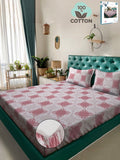 Myntra Elegant Homes Ethnic Motifs Printed 400 TC King Bedsheet with 2 Pillow Covers