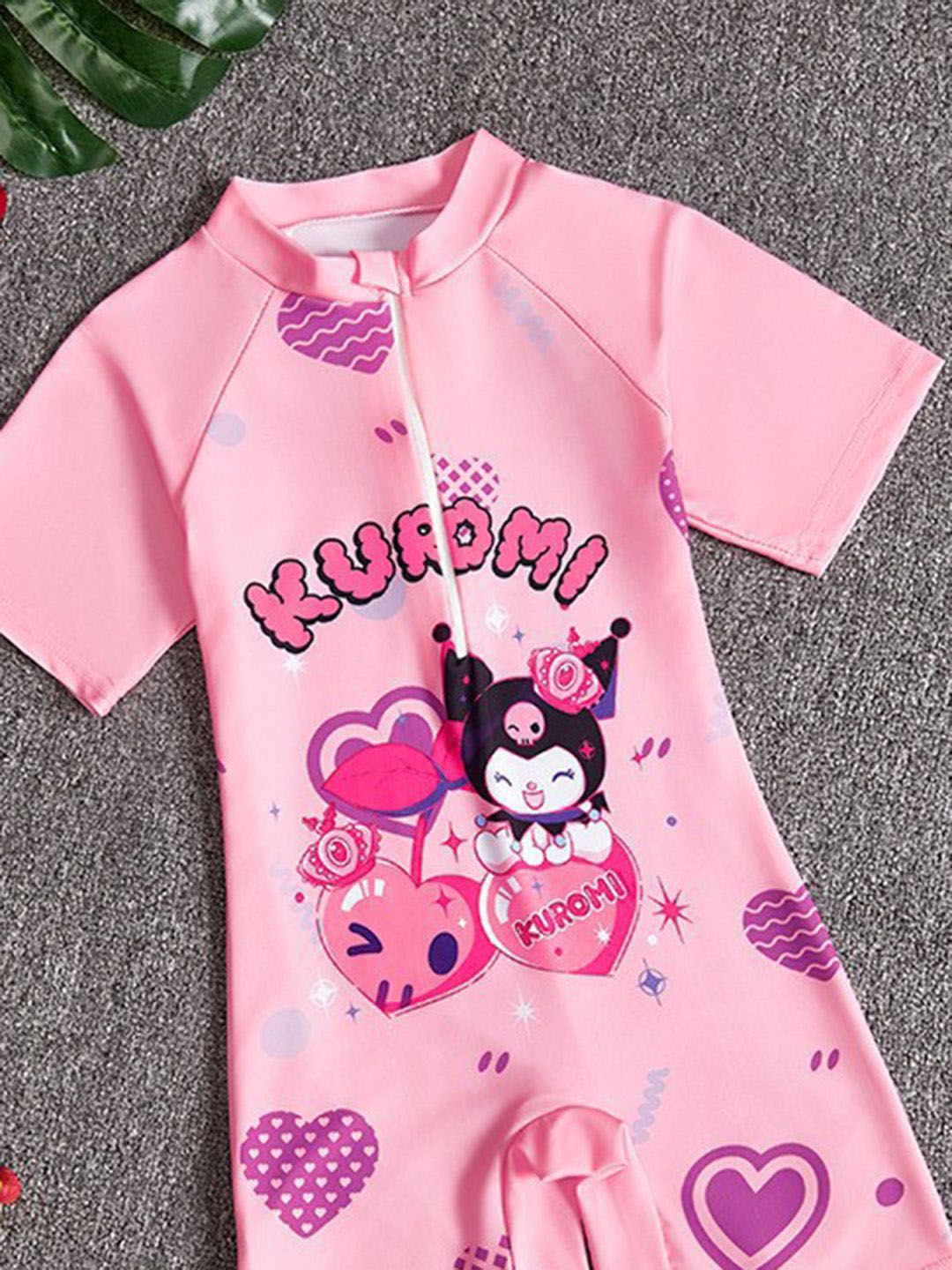 YK Girls Printed Leg Suit