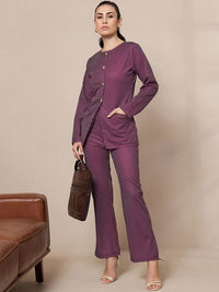 SASSAFRAS worklyf Women Striped Urban Slim Slim Fit Trousers