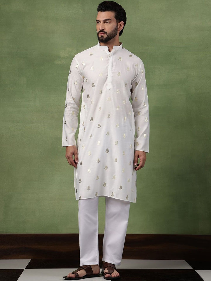 SOJANYA Men Floral Printed Kurta