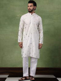 SOJANYA Men Floral Printed Kurta