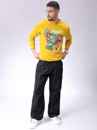 The Indian Garage Co Men Printed Round Neck Pullover Sweatshirt