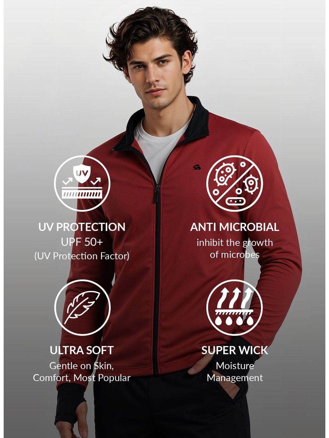 ADRO Men Lightweight Sporty Jacket
