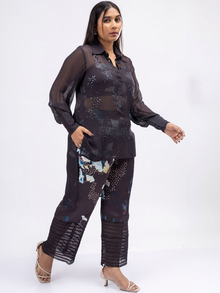 Baju Atasan Tali Bahu Bercetak Mamicha & Co-Ords