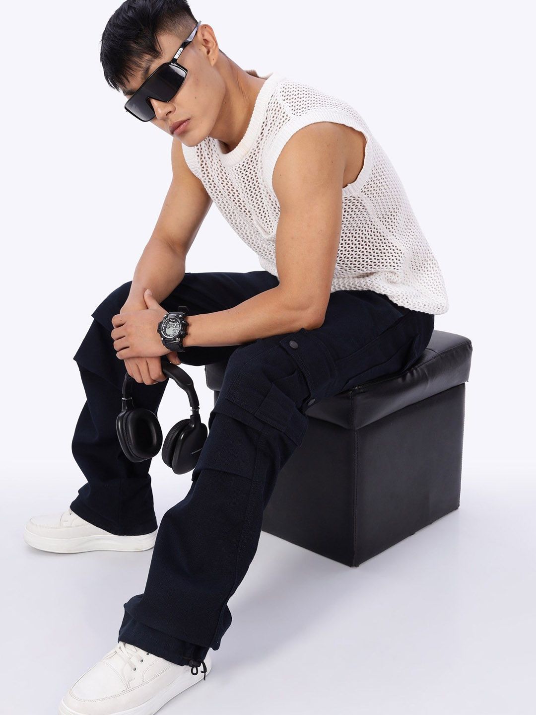 Eszett Men Baggy Cargos Trousers
