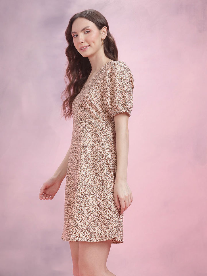 DressBerry Animal Skin Printed A-Line Dress