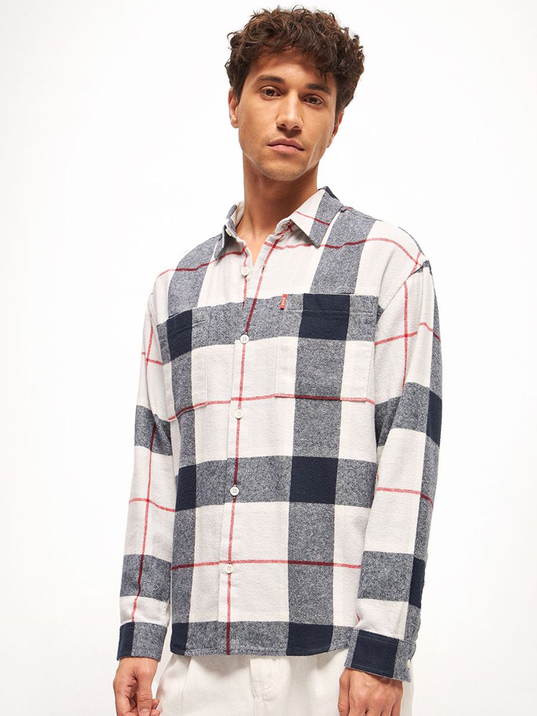 THE BEAR HOUSE Men Opaque Checked Casual Shirt