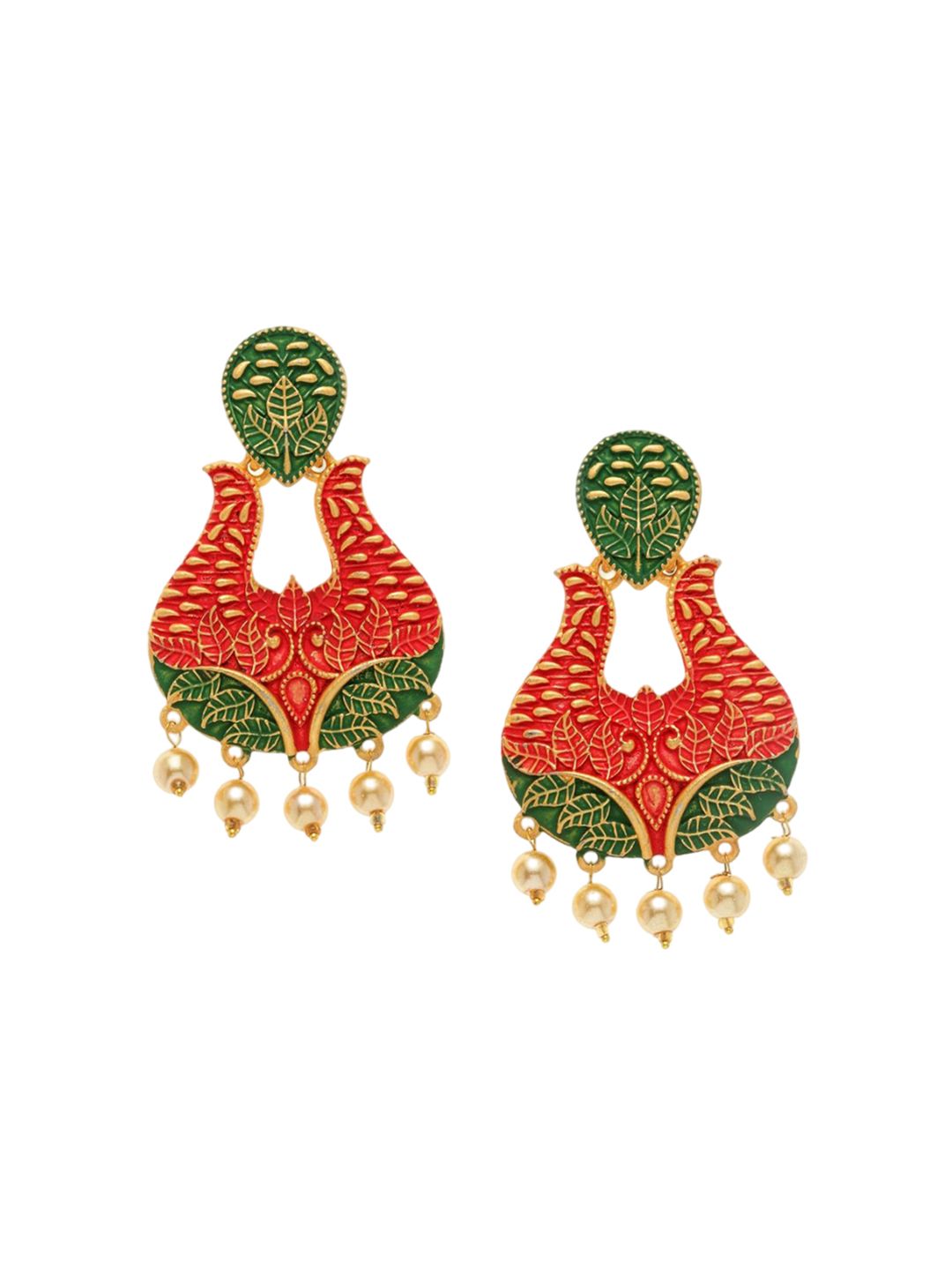 Anting-anting Drop Kontemporari Anouk Saduran Emas