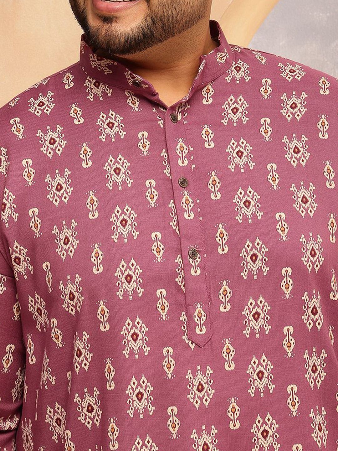 SOJANYA PLUS Motif Etnik Lelaki Bercetak Kurta