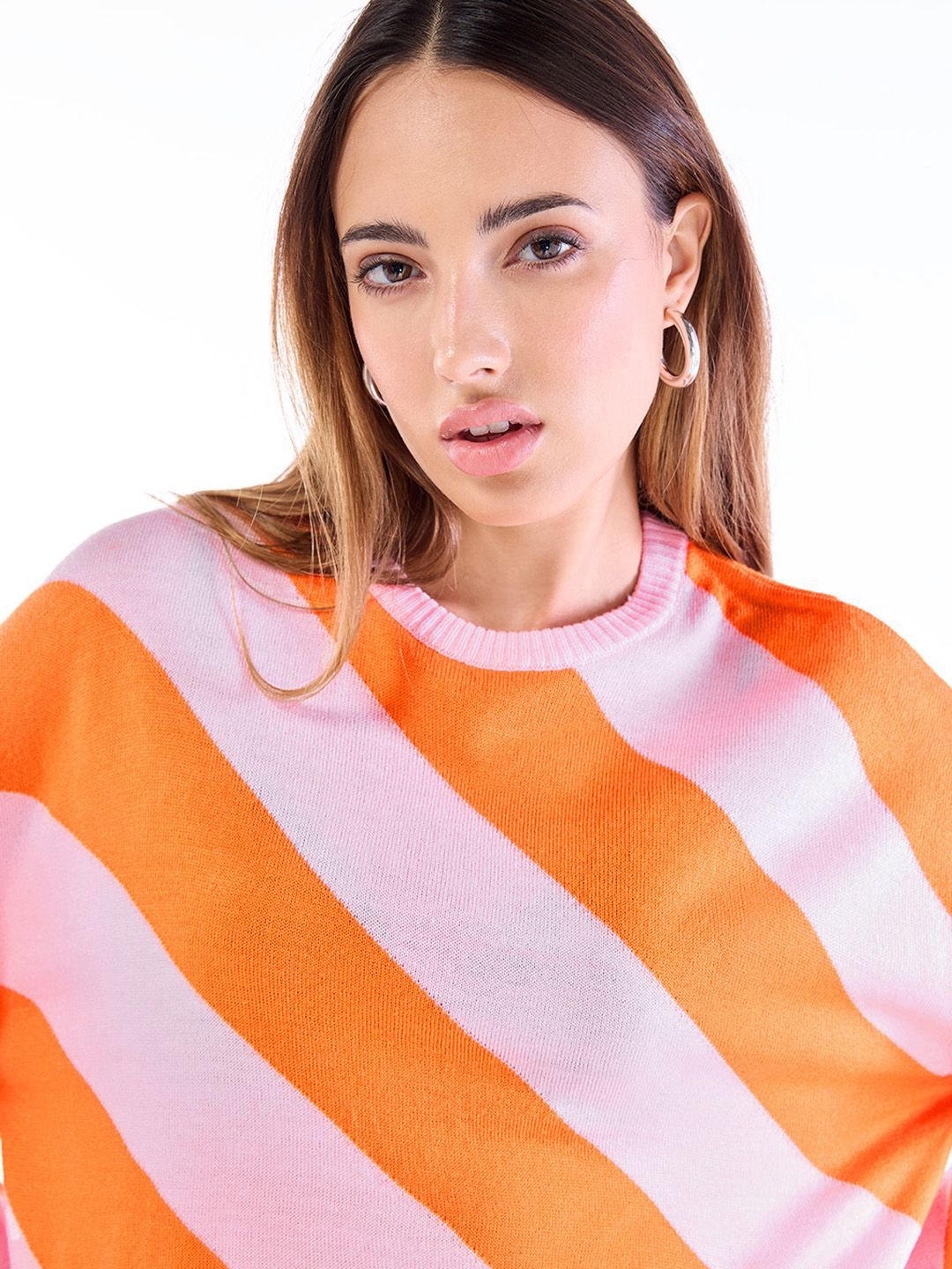 Bewakoof Women Striped Pullover