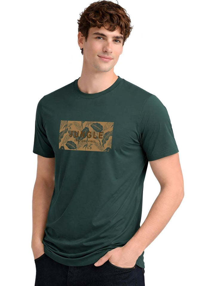 ADRO Men Floral Printed Tropical T-shirt
