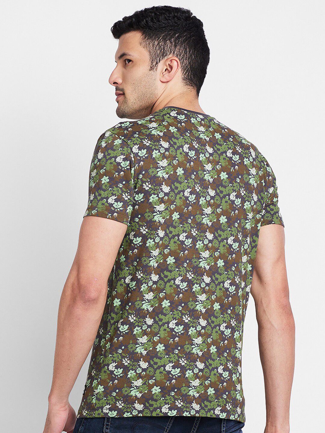 Being Human Floral Printed Pure Cotton T-shirt