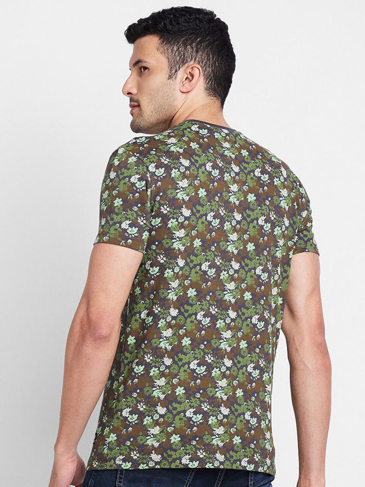 Being Human Floral Printed Pure Cotton T-shirt