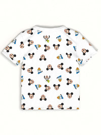 Nauti Nati Boys Printed Short Sleeves Pure Cotton T-shirt With Joggers