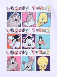 Happy Faces Boys Looney Tunes Printed Pure Cotton T-shirt