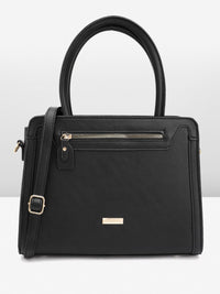DressBerry Structured Handheld Bag with Detachable Sling Strap