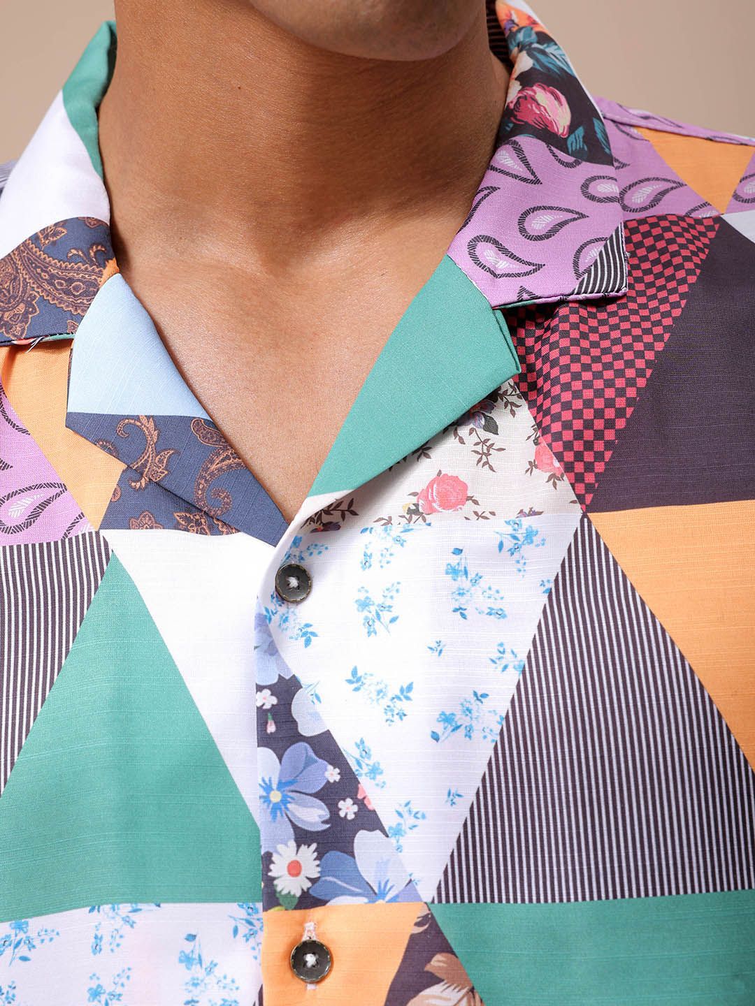 The Indian Garage Co Men Relaxed Fit Indie Printed Resortwear Shirt