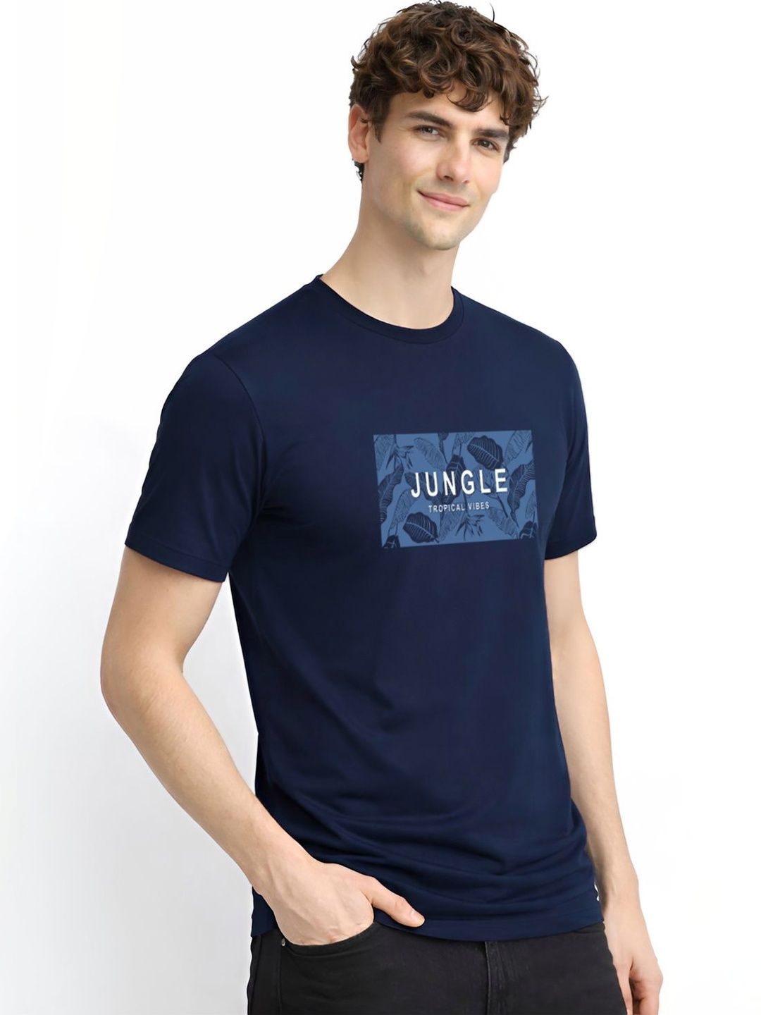 ADRO Men Printed Tropical T-shirt