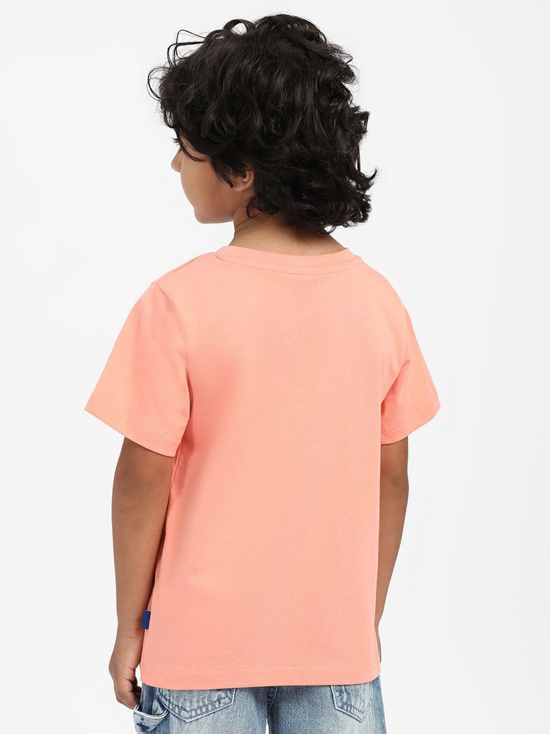 Nauti Nati Boys Graphic Printed Round Neck Cotton T-Shirt