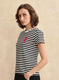 RAREISM Women Printed Pockets T-shirt