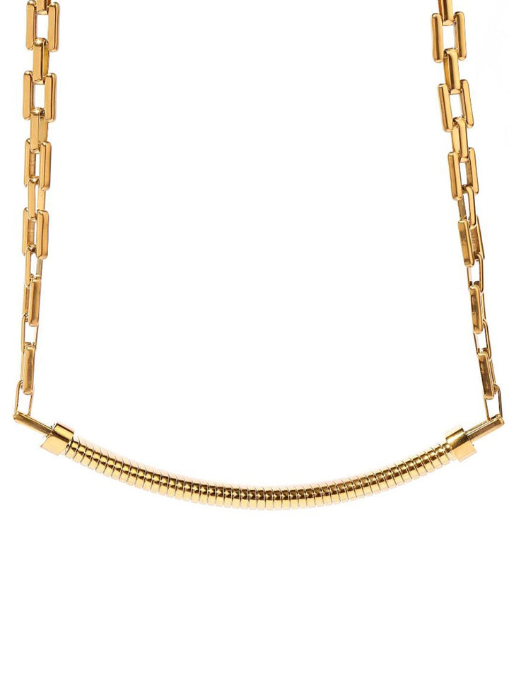 Kalung minimal keluli tahan karat asin