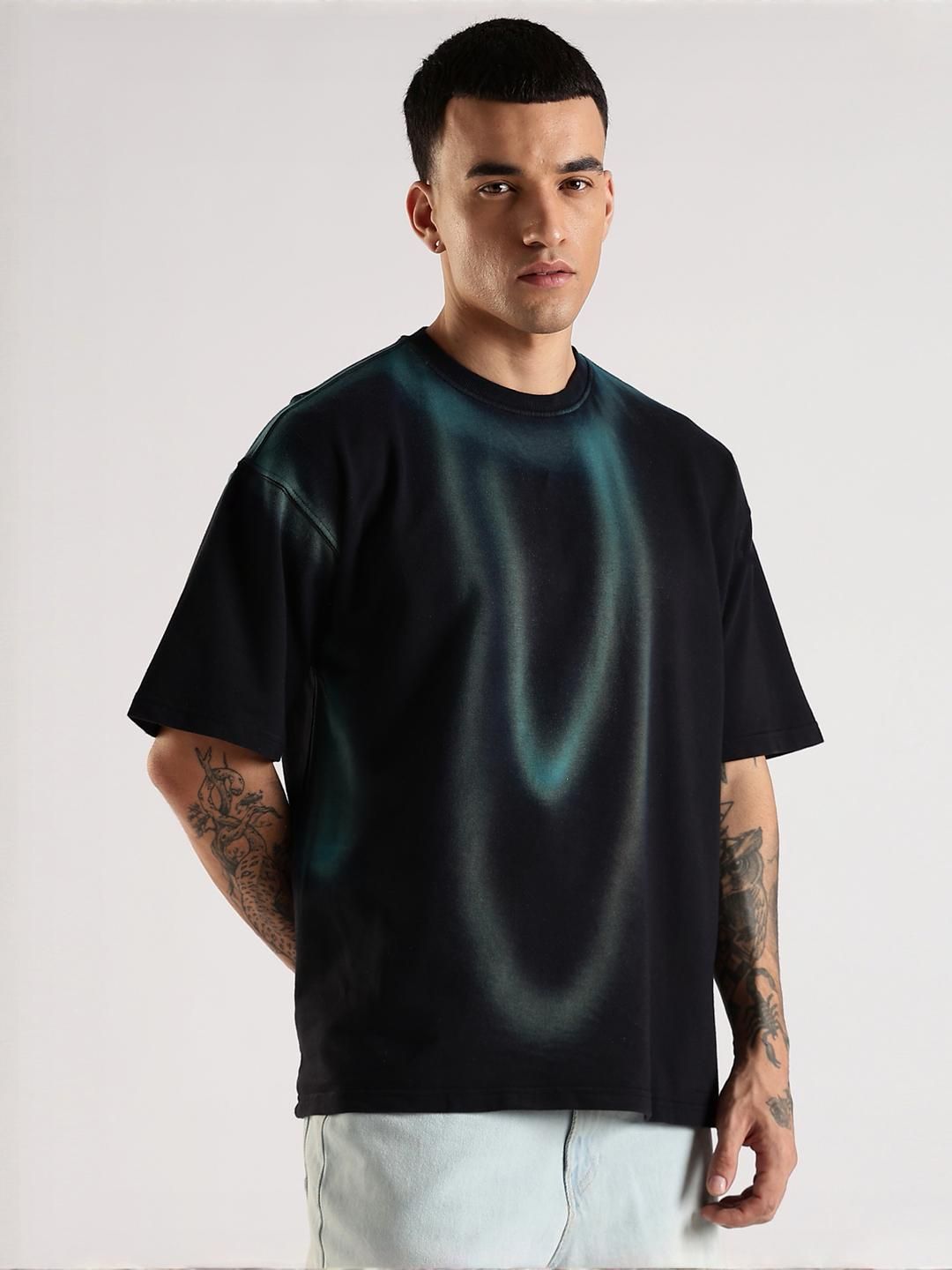 ADRO Men Black Tshirts