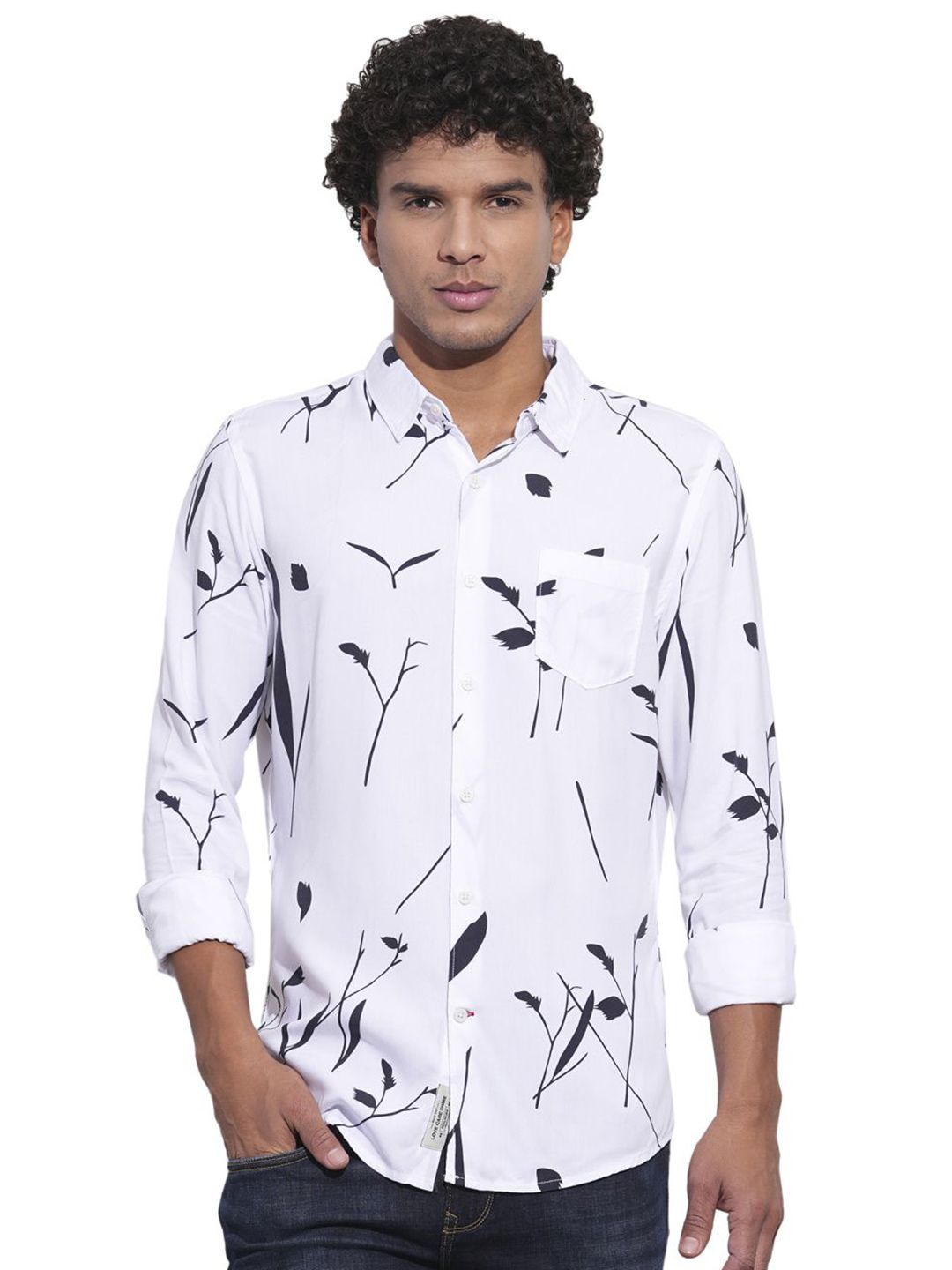 Being Human Men Classic Floral Opaque Printed Casual Shirt
