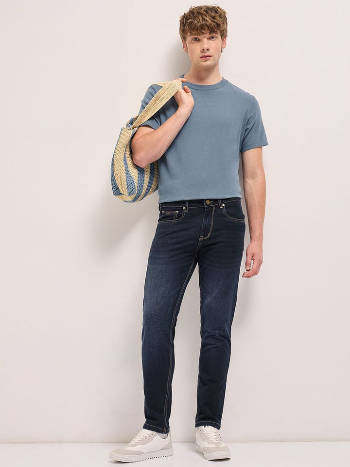 THE BEAR HOUSE Men Light Fade Slim Fit Stretchable Jeans