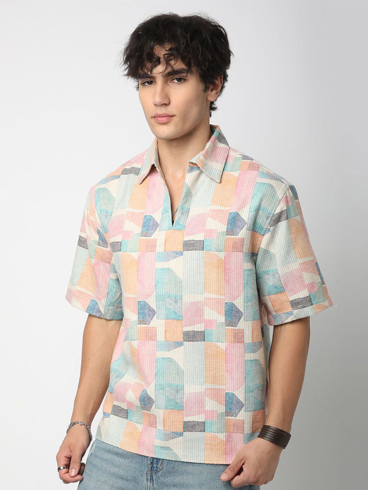 VASTRADO Men Classic Opaque Printed Casual Shirt