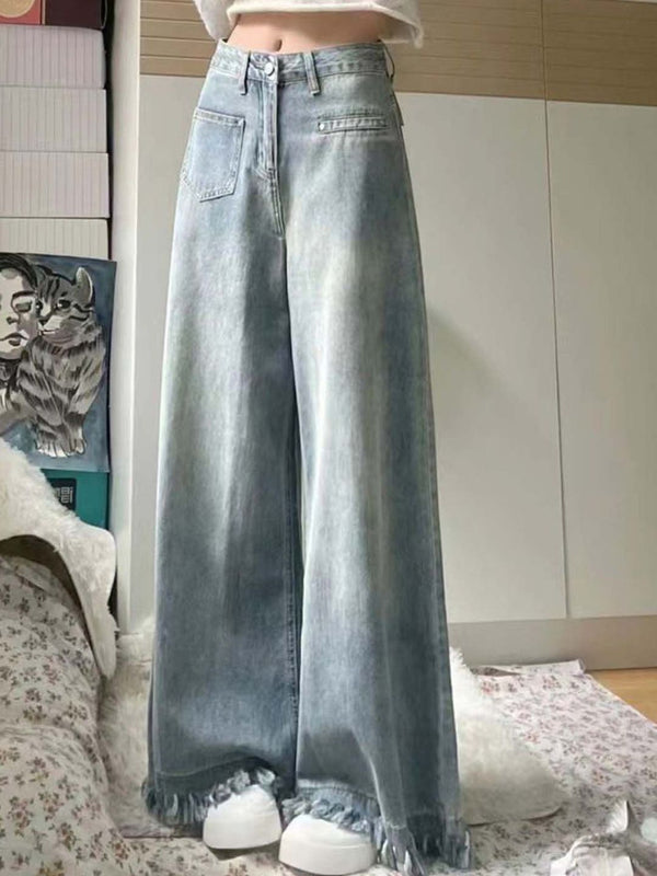 DressBerry Women Straight Fit High-Rise Light Fade Jeans