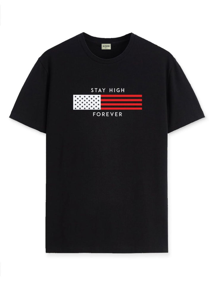 ADRO Men Graphic Printed Round Neck T-shirt