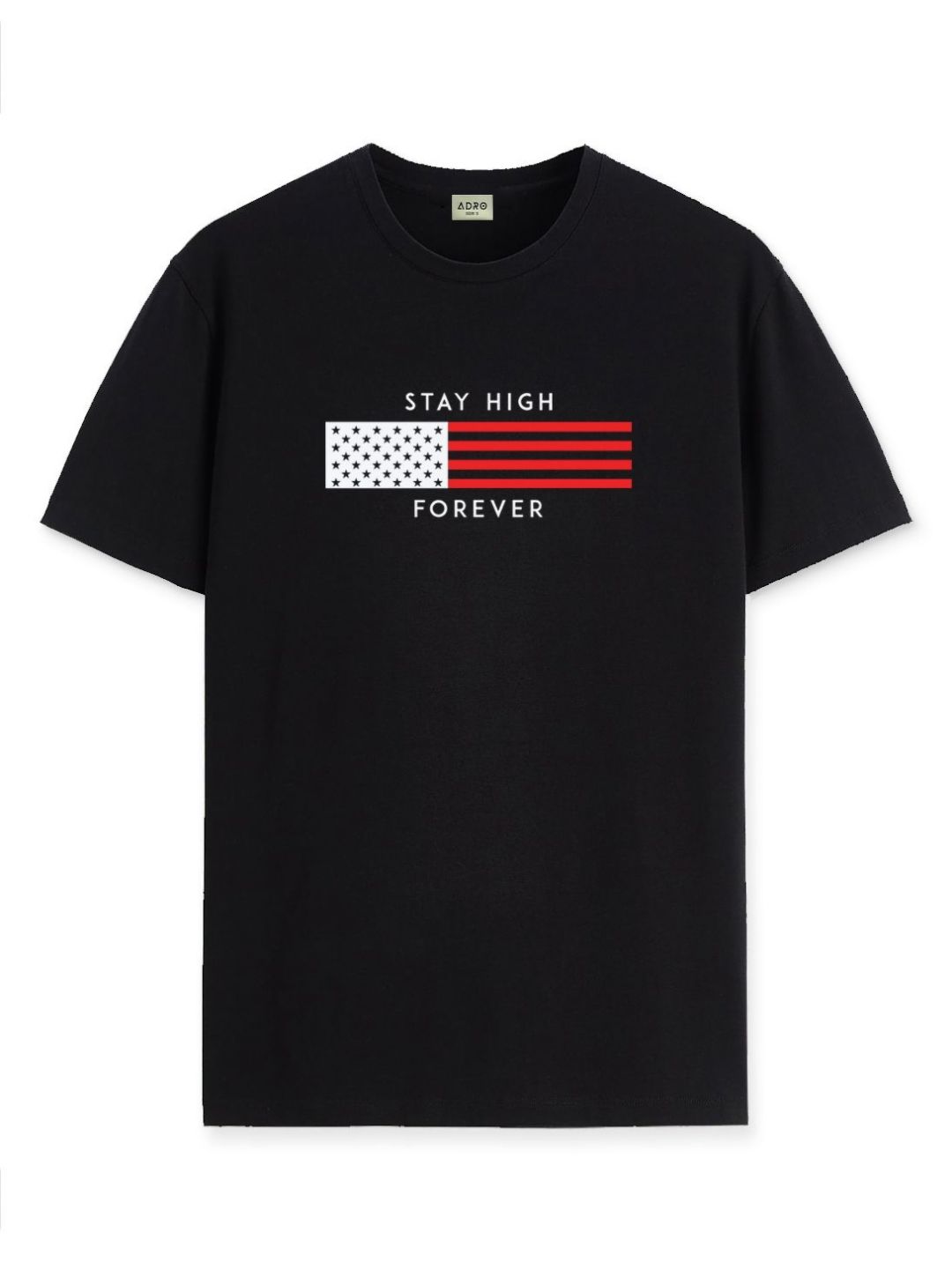 ADRO Men Graphic Printed Round Neck T-shirt