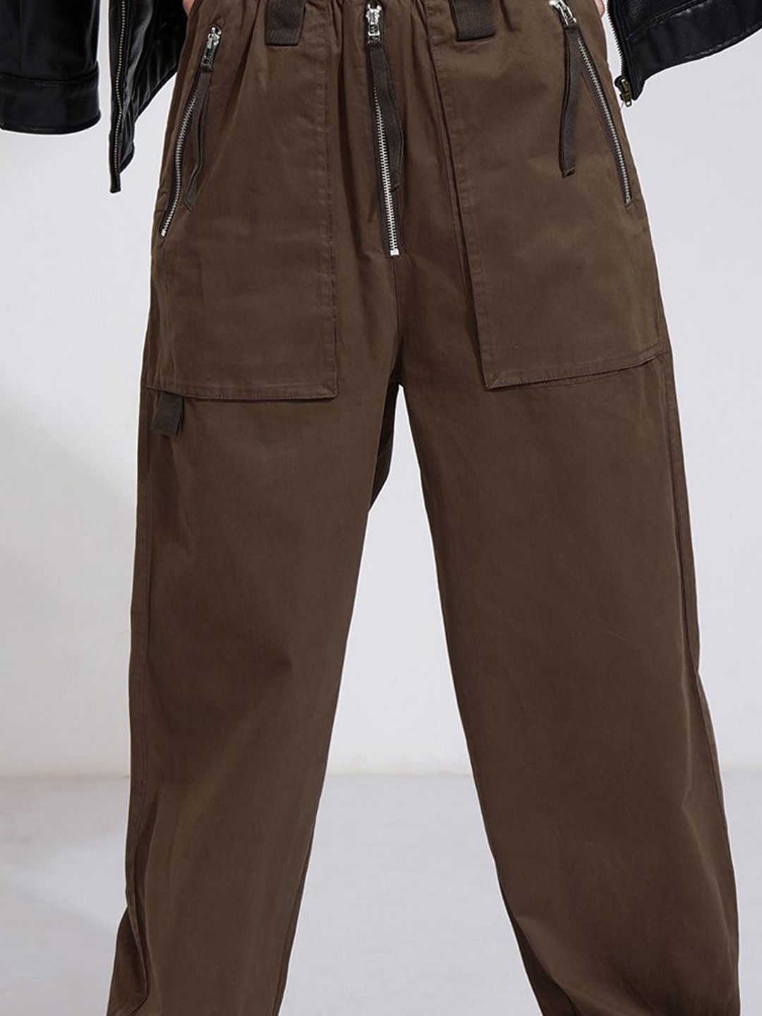 Tokyo Talkies Women Elastic Closures Parachute Pant