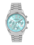 French Connection Women Dial & Stainless Steel Bracelet Style Straps Analogue Chronograph Watch FCM06USM
