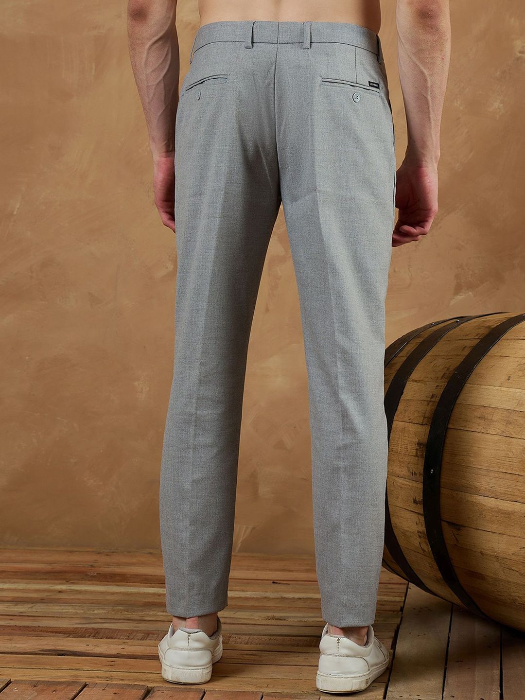 DENNISON Men Smart Tapered Fit Trousers