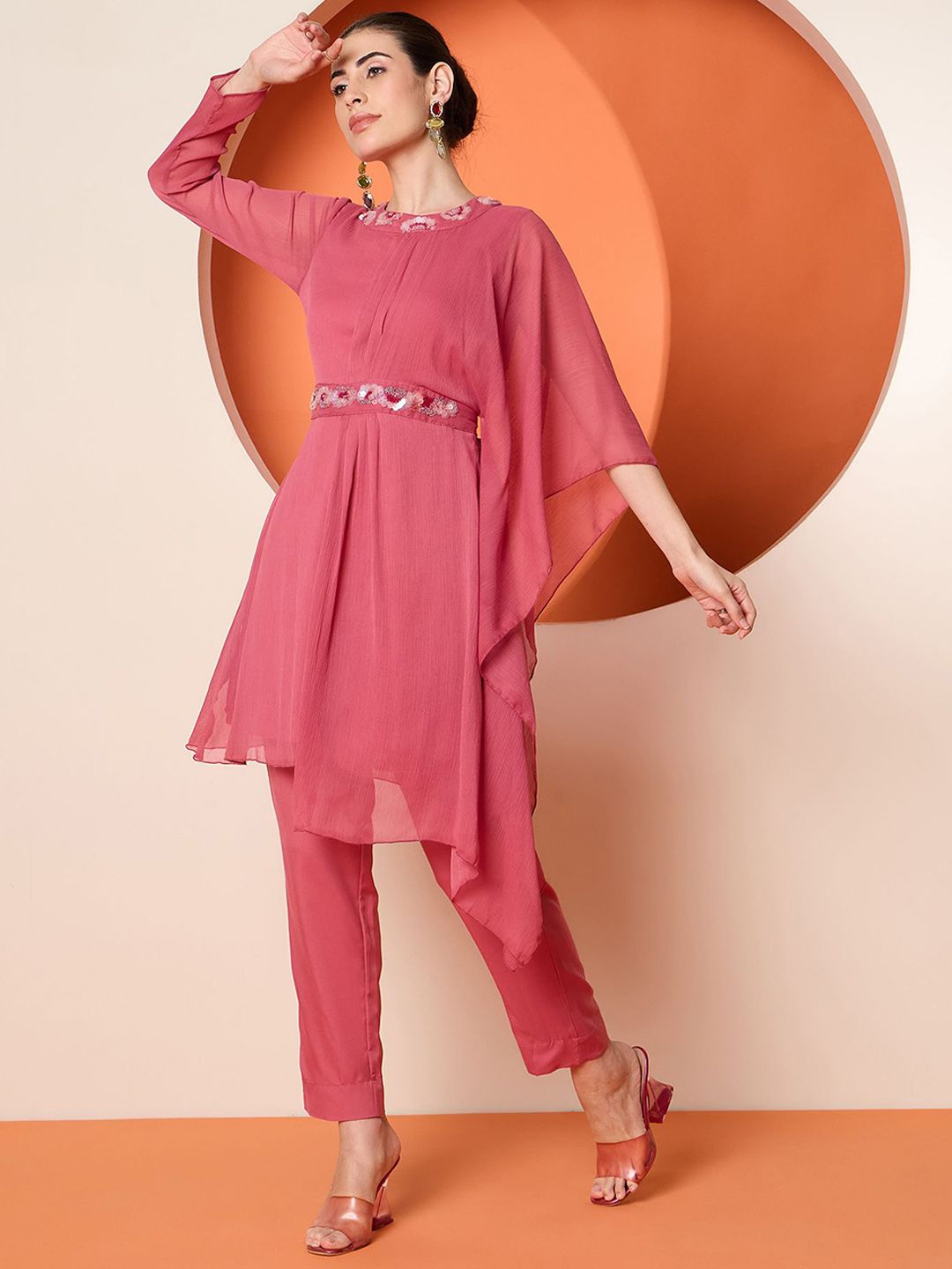 Antheaa Embellished Tunic & Trouser Co-Ords