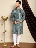 Anouk Ethnic Motifs Printed Kurta With Churidar