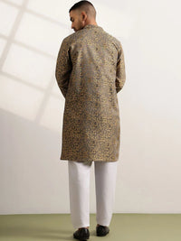 Anouk Men Floral Regular Kurta dengan Piyama