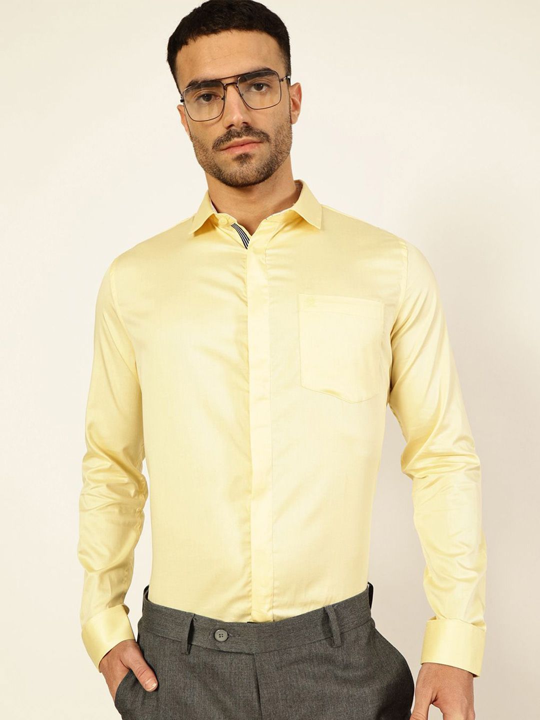 Thomas Scott Men New Millennium Fit Premium Cutaway Collar Cotton Formal Shirt